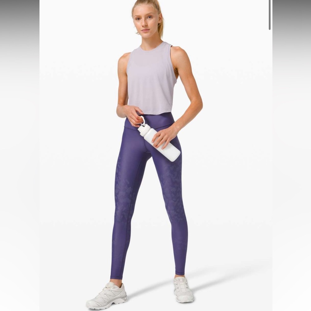 A. Lululemon Mapped Out High Rise Tight 28" *Camo Midnight Orchid/Peri Purple 4